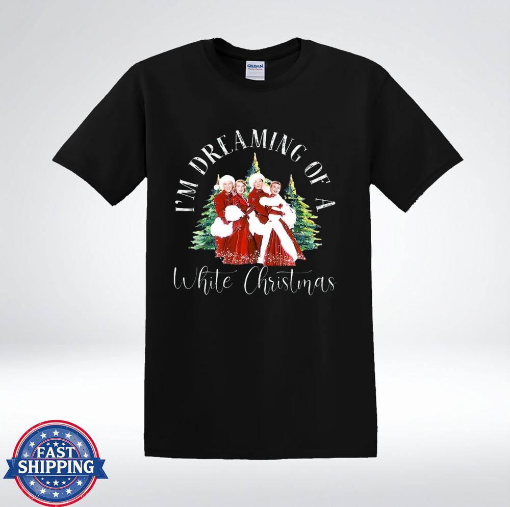I Dreaming of a White Christmas Vintage Holiday Graphic T-Shirt