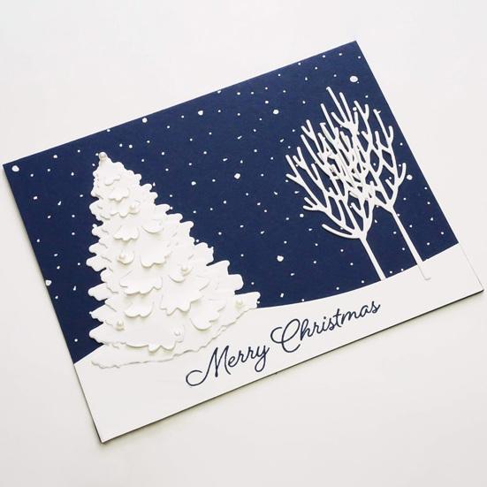 Christmas Tree Metal Cutting Dies DIY Scrapbooking Paper Cards Craft Stencil