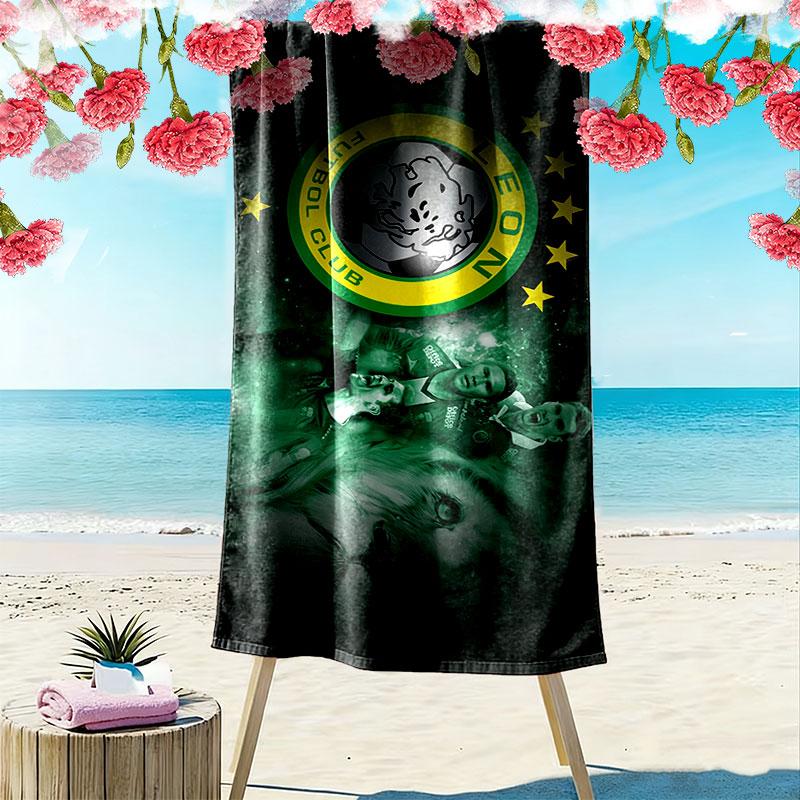 Leon FC Print Beach Towel, Large Soft Quick Dry Towel for Beach Camping Swimming