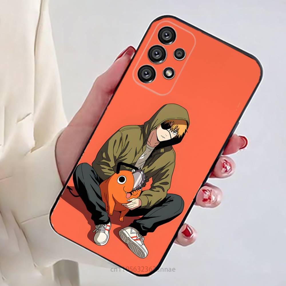 Аниме Человек-бензопила C-Chainsaw Man Чехол для телефона Samsung Galaxy A73,23,53,33,14,24,13,72,22,52,32,54,A34 Мягкий чехол