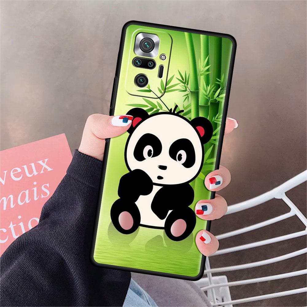 Funda для Xiaomi Redmi Note 10 9 11 Pro мягкий чехол для телефона 10S 9S K40 8 9A 9C 9T 7 10C 8T силиконовый чехол милый мультяшный животное панда