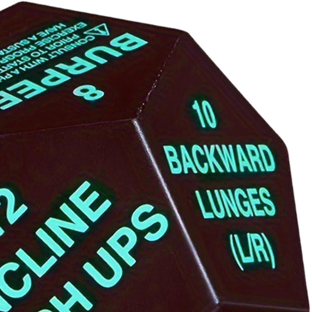 Bodyweight Sports Dice Fitness 4 Inches In Diameter Hiit Family Games Exercise Workout