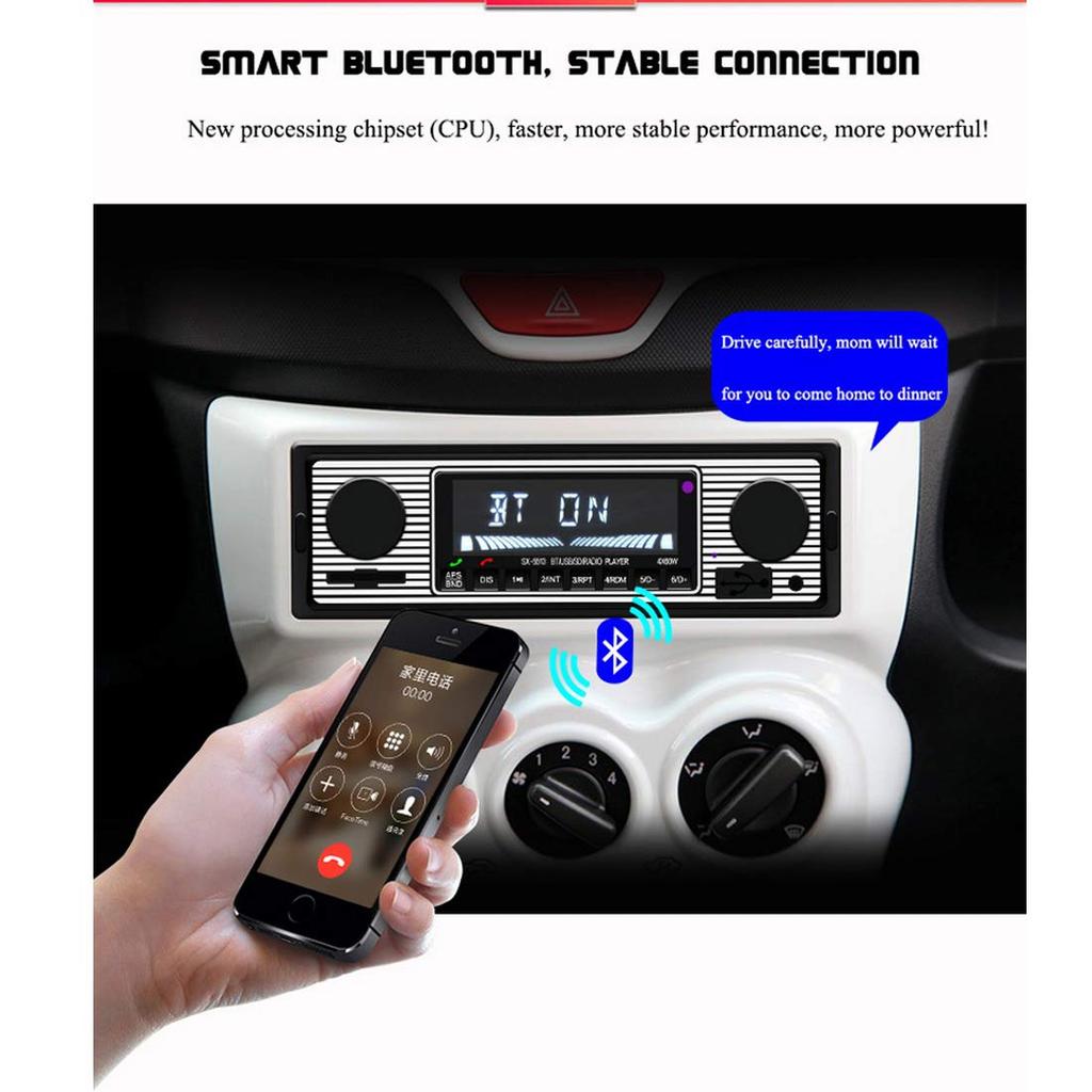 1DIN 5513 Автомобильный MP3-плеер FM-модулятор Bluetooth Музыка Винтажное Аудио USB Стерео Радио AUX Функция Громкая связь AUX