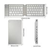 Мини-складная клавиатура, перезаряжаемая беспроводная Bluetooth-клавиатура для Ipad, планшета, телефона, портативная складная Bluetooth-клавиатура