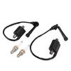 Motorcycle Ignition Coil Spark Plug Set 4VR 82320 00 00 Replacement for V Star 650 XVS650AT Silverado 2003‑2010