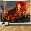 Lion King Volcano Tornado Tapestry Dragon Snake Dinosaur Wall Hanging Bedroom Room Aesthetic Decoration Home Decor