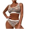 Funny Lingerie Midnight Glamour Fashion Sexy  Color  Love Through Pattern Lingerie Set