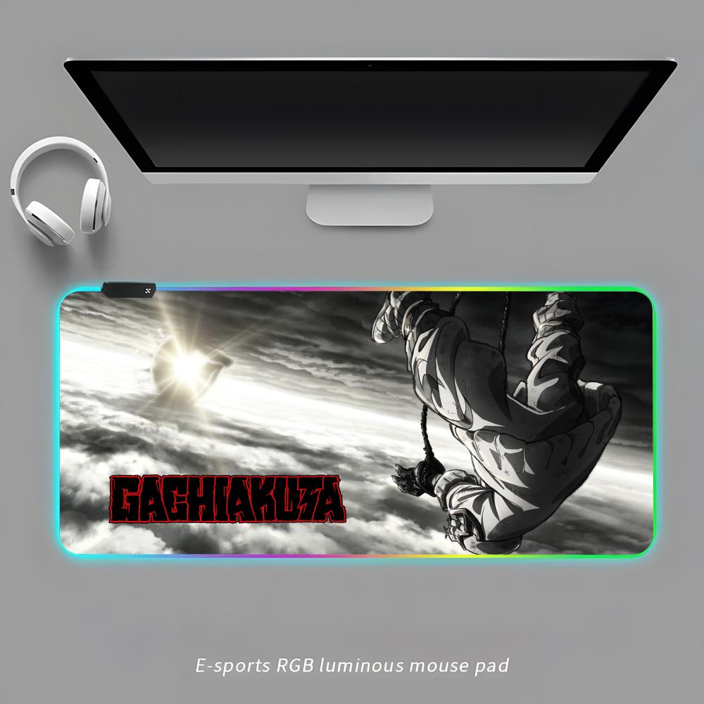 Gachiakuta Коврик для мыши RGB Игровой коврик для мыши Настольный коврик HD Геймерский Большой светодиодный свет XXL Коврики для мыши