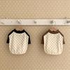 Dog Cat Polka Dot Pet Sweatshirt, Soft Mid-sleeve Two-legged Base Shirt for Small Dogs Teddy Bichon, All Season Contrast Color