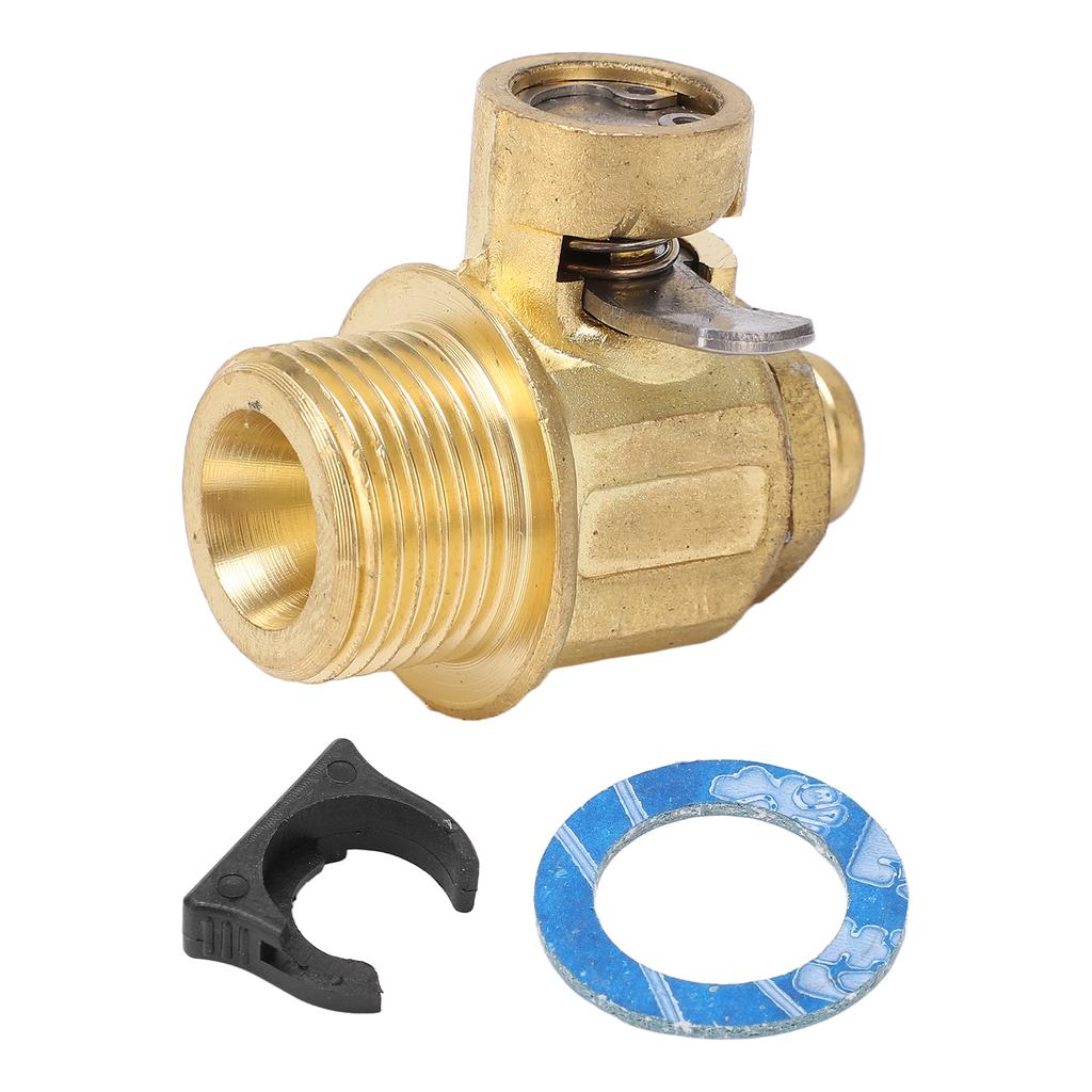 F105S Engine Oil Drain Valve with LC?10 Lever Clip M20?1.5 Brass One Touch Operation for Cars Light