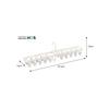 Ohe Clothes Drying Hanger, White, Approx. 63.5cm Long x 10cm Wide x 20cm High, HOS Straight Slim Hanger, 20 Pieces