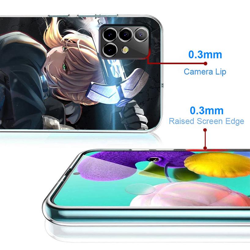 Чехол для телефона Fate Zero Stay Night Saber для Samsung Galaxy A17 A37 A57 A16 A26 A36 A56 A15 A14 A13 A55 A54 A53 A35 A34 A33 A25 A24