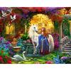 Diamond Painting Full Round Scenery Garden Pattern Mosaic Diamond Embroidery Girl Angel Cross Stitch