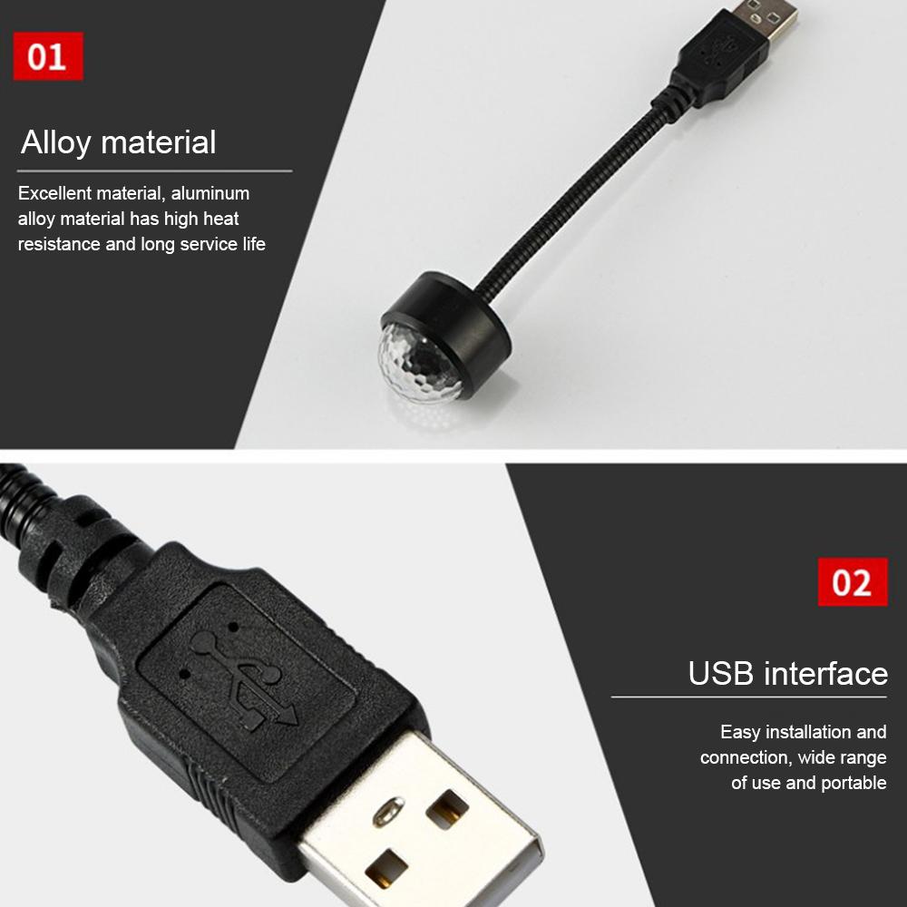 Мини светодиодный светильник на крышу автомобиля, звезда, ночник, проектор, атмосфера, галактика, лампа, USB, декоративная, регулируемая для авто, декор для потолка в комнате, на крышу