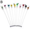 10Pcs/Set Colorful Bar Tool Acrylic Stirring Sticks Mixing Sticks Cocktail Drink Stirrers