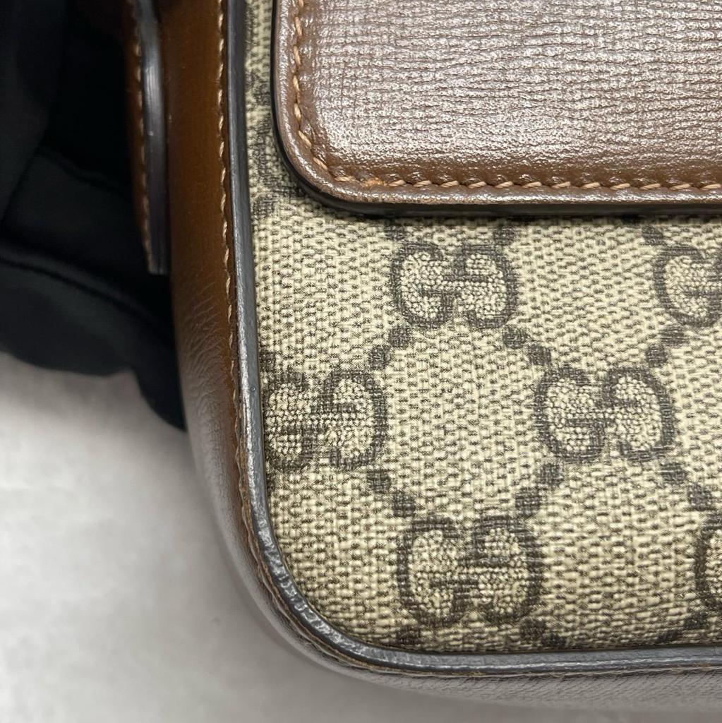 [Pre-Owned] Gucci Horsebit 1955 Small Shoulder Bag 'Beige/Ebony' - Very Good #1U5QXEV