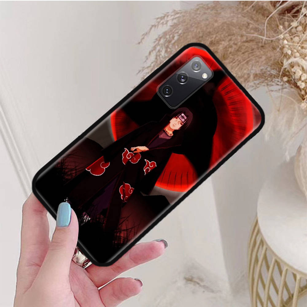 Черный чехол для OPPO Reno 8 6 5 4 Pro Plus Find X3 A17 A3 A31 A38 A40 A53 A54 A55 A74 A76 A78 A77 A80 A94 A95 A96 Lite W-82 Наруто Итачи Учиха