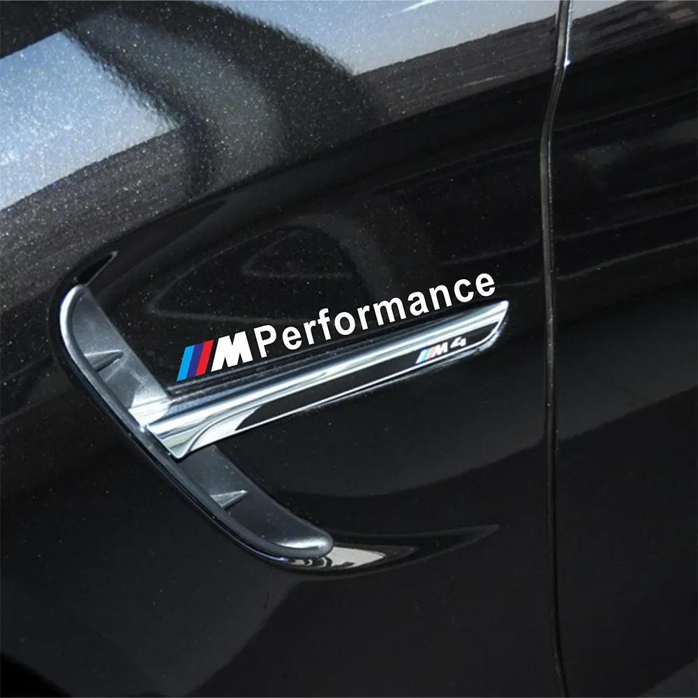 BZK1 For BMW 4pcs M performance sticker car door handle sticker For bmw M Sticker X1 X3 X4 X5 X6 X7 e46 e90 f20 e60 e39 f10 Car acces