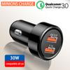 Quick Charge 3.0 Car Charger For Mobile Phone Dual Usb Car Charger Qualcomm Qc 3.0 Fast Charging Adapter Mini Usb Car Charger