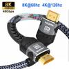 8K HDMI Кабель Высокоскоростной 48 Гбит/с HDMI 2.1 hdmi to hdmi Видеокабель высокой четкости 1м 2м 3м 5м для HDTV Монитора PS4/PS5 Xbox