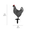 Garden Decoration Outdoor Garden Backyard  Stakes Metal Hen Yard Decor Gift