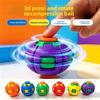 Разноцветный 3D-печатный мячик для снятия стресса, два режима игры: Нажми и крути, Карманная игрушка-спиннер для снятия стресса в офисе