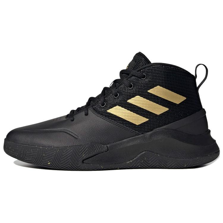 adidas OwnTheGame 'Черный Матовый Золотой' (унисекс) Баскетбольные кроссовки Core Black / Matte Gold / Core Black FW4562