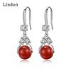 Серьги-капли Lindon из медного сплава с цирконом, серьги-капли для женщин, подарки на свадьбу