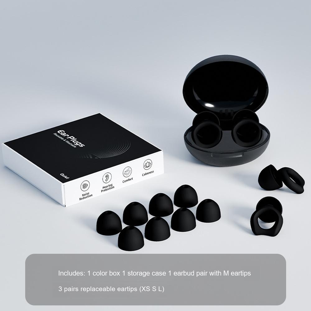 Silicone Noise Reduction Earplugs Sound Insulation Plugs for Sleeping Anti-snoring and Swimming Use