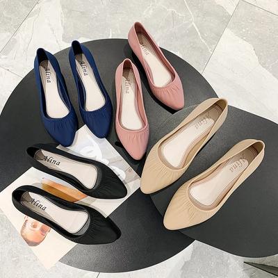 2024 Эластичные балетки Женские сетчатые мокасины Трикотажные мокасины Небольшие балетки Повседневные туфли Кроссовки для вождения Прогулочная обувь