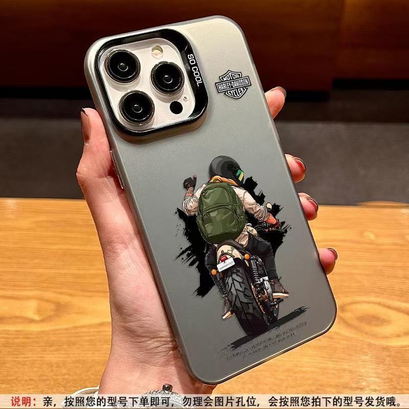 Чехол для телефона с изображением мальчика на мотоцикле, подходит для iPhone 16, Apple 15 Pro Max/14/13 Pro/12/11