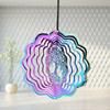Gradient Color Wind Chime Pendant 3D Dynamic Rotating Wind Chimes Wind Spinner Catcher  Outdoor