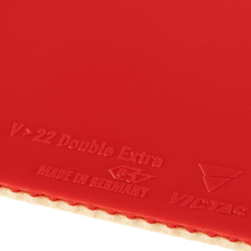 VICTAS Table Tennis Rubber V>22 Double Extra Back Soft Red 200070 MAX