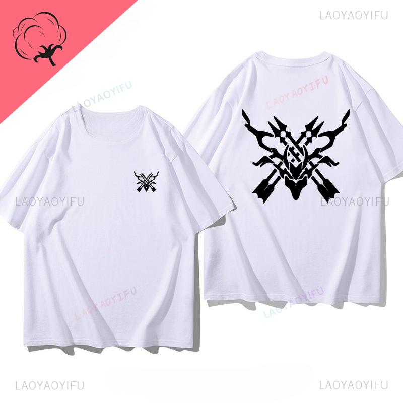 Honkai Star Rail Anime Shirt Kafka Themed Unisex Cotton Graphic Tshirts Otaku Gamer Fan Streetwear Apparel Camisa Clothes
