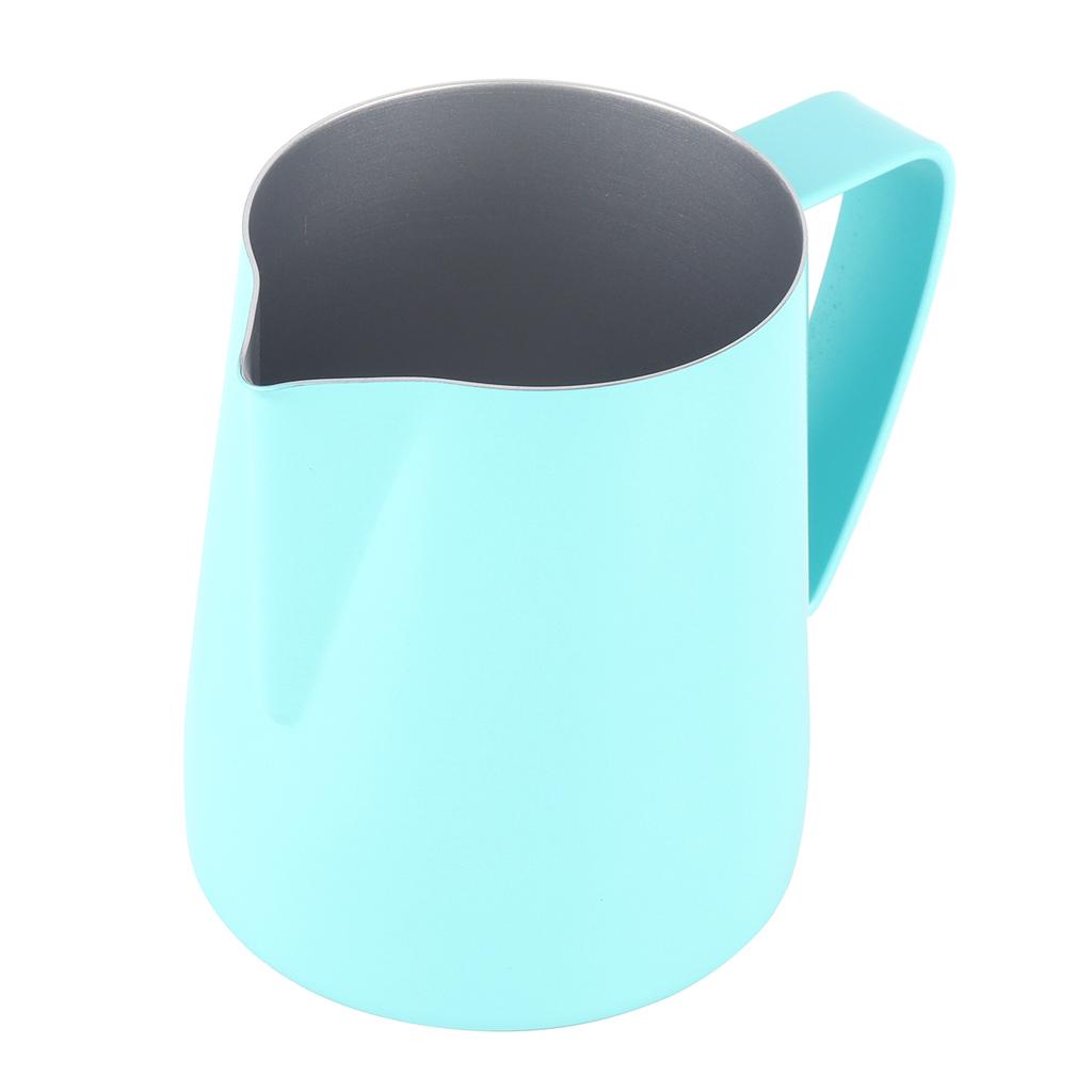 Кофейная чашка с острым носиком, питчер для молока из нержавеющей стали для дома, кофейни, мятно-зеленый, 600 мл