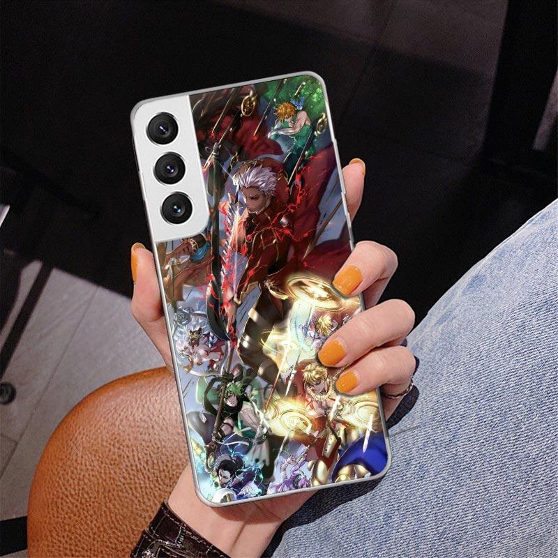 Чехол для телефона Fate Zero Stay Night Saber для Samsung Galaxy S24 S25 Edge S26 Ultra S23 S22 S21 Plus S20 FE + Персонализированная печать Cov