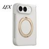 Shock Absorption Protective Shell Magnetic Phone Case for IPhoneDuo with 360 Degree Ring, Rotatable Non Heavy Duty Impact Resistant Slip Holder,