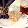 6Pcs/Set Wire Winding Napkin Ring Luxury Golden Elegant Metal Dinner Napkin Holder Buckle Wedding Party Hotel Restaurant Table Decoration