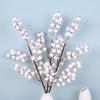 3 Pcs Snowy White Berry Branches 5 Foam Realistic Festive Christmas Decorations