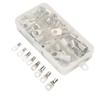 60Pcs Copper Lug Connector Ring Tinned Electrical Wire Terminals Assortment Kit SC6?SC25