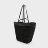 Charles & Keith Vintage Woven Beach Basket Tote Bag Women Tote Bags Beige Black CK2-30782113