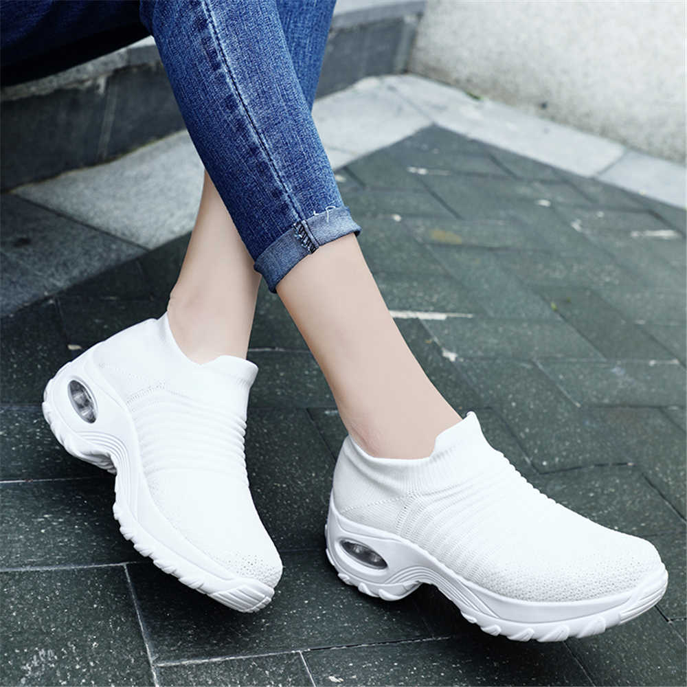 Fashion Number 42 Wedge Sole Woman Shoes Ladies Summer Fuchsia Heels Sneakers High Sole Sport On Offer Dropshiping Supplies
