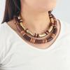 ZA Bohemian Multilayer Bamboo Necklace & Bracelet Set for Women