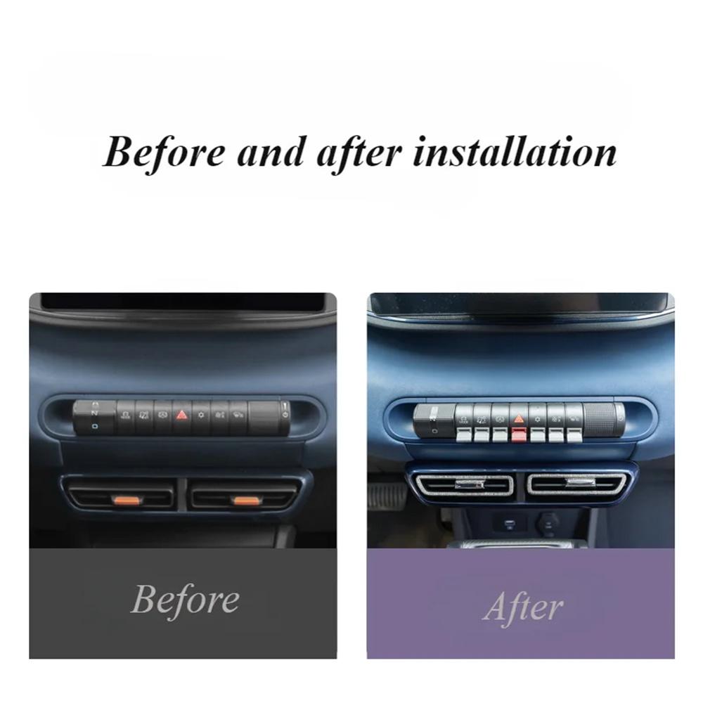 7 шт. Наклейка-лепесток кнопки управления кондиционером, ручка для Byd Dolphin Seagull