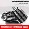 0.8-10mm Drill Chuck 3/8-24UNF Mount Self-tighten Drill Chuck for Multiple Purposes Hand Drill Chuck Black