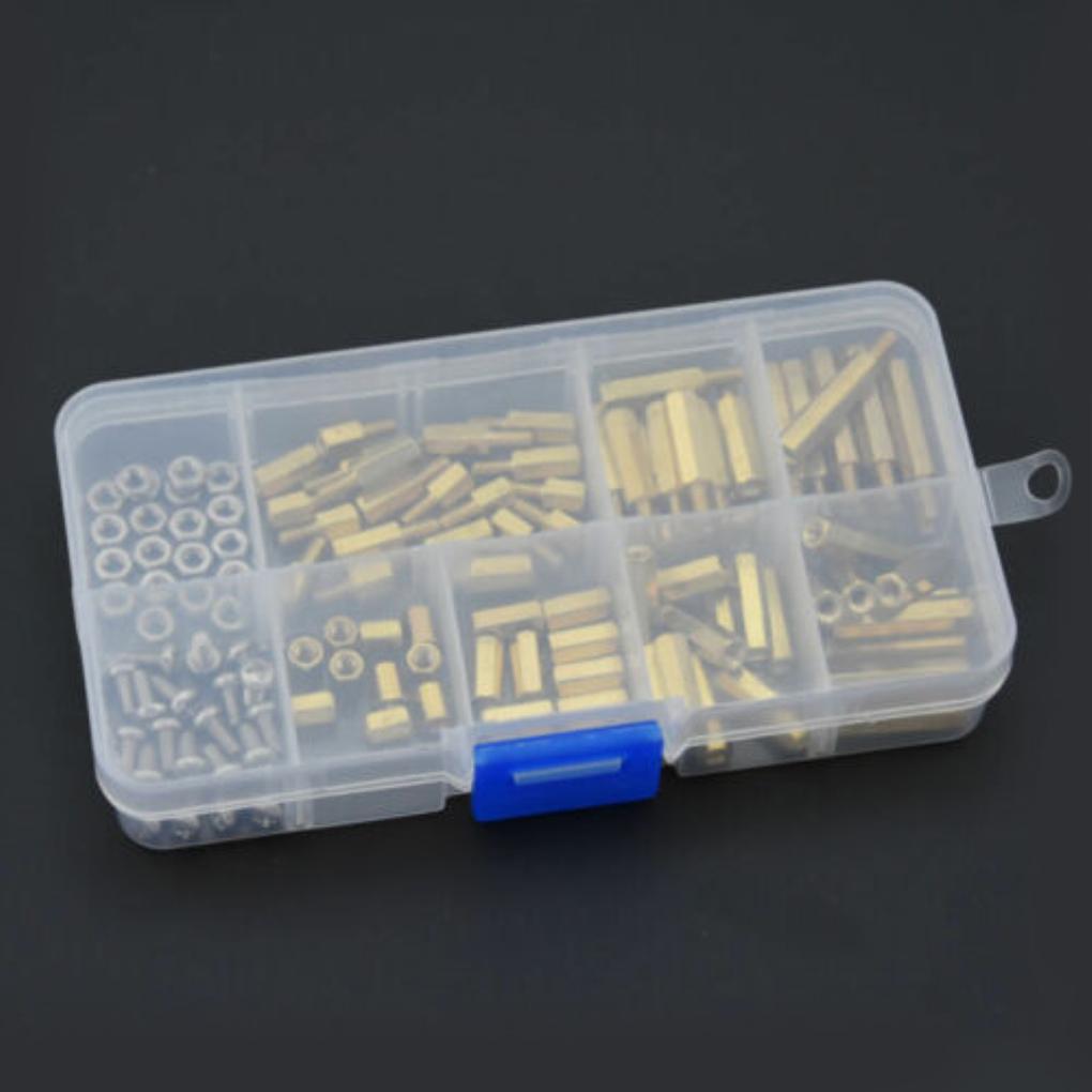 120 шт./компл. Латунные стойки-разделители M3, шестигранные винты-разделители, комплектN