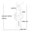 Высокоточный морской ареометр Автоматический измеритель плотности морской воды Измеритель солености соленой воды