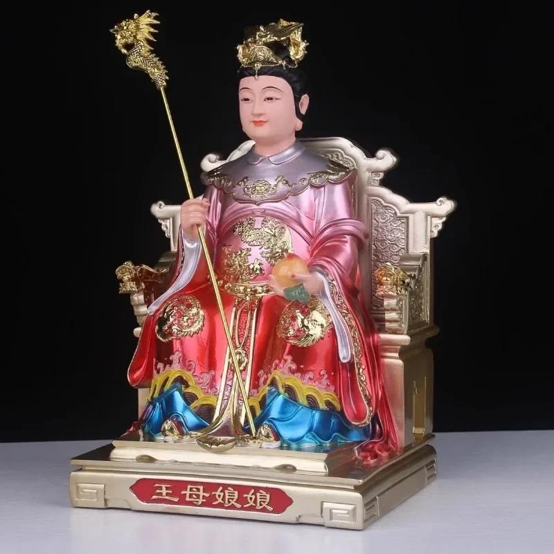 Home Furnishings Statue of Queen Mother of the Jade Emperor Home Offerings of Buddha Statues Resin Painted Crafts