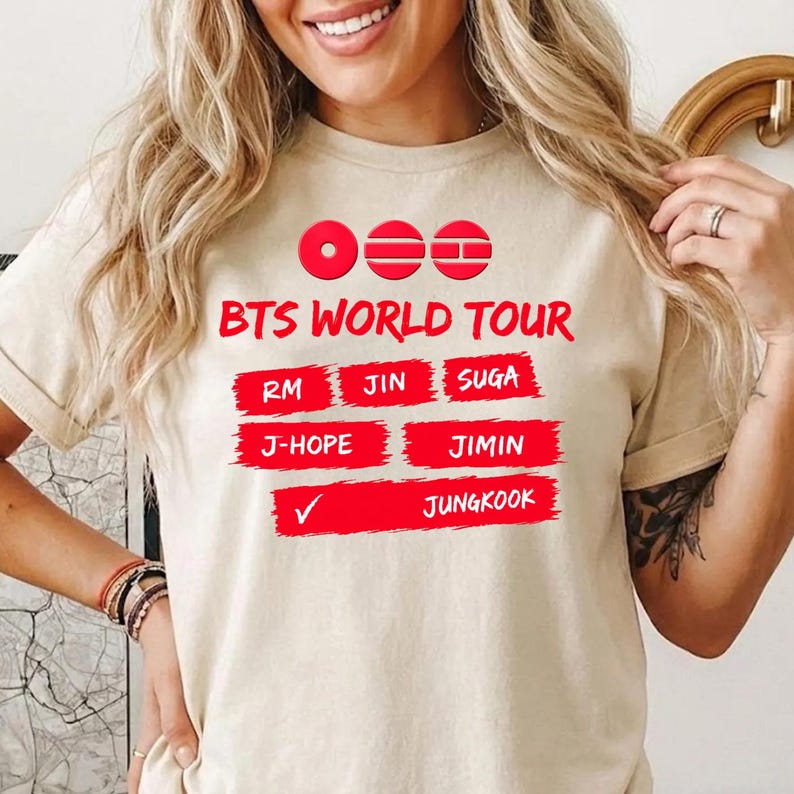 BTS Мировое турне 2026 Пэчворк Модная рубашка Концерт 2026 Рубашка, Подарок для фаната Army, Футболка для камбэка Bangtan, Мерч, Футболка Army Kpop, Kpop Фан Ариранг