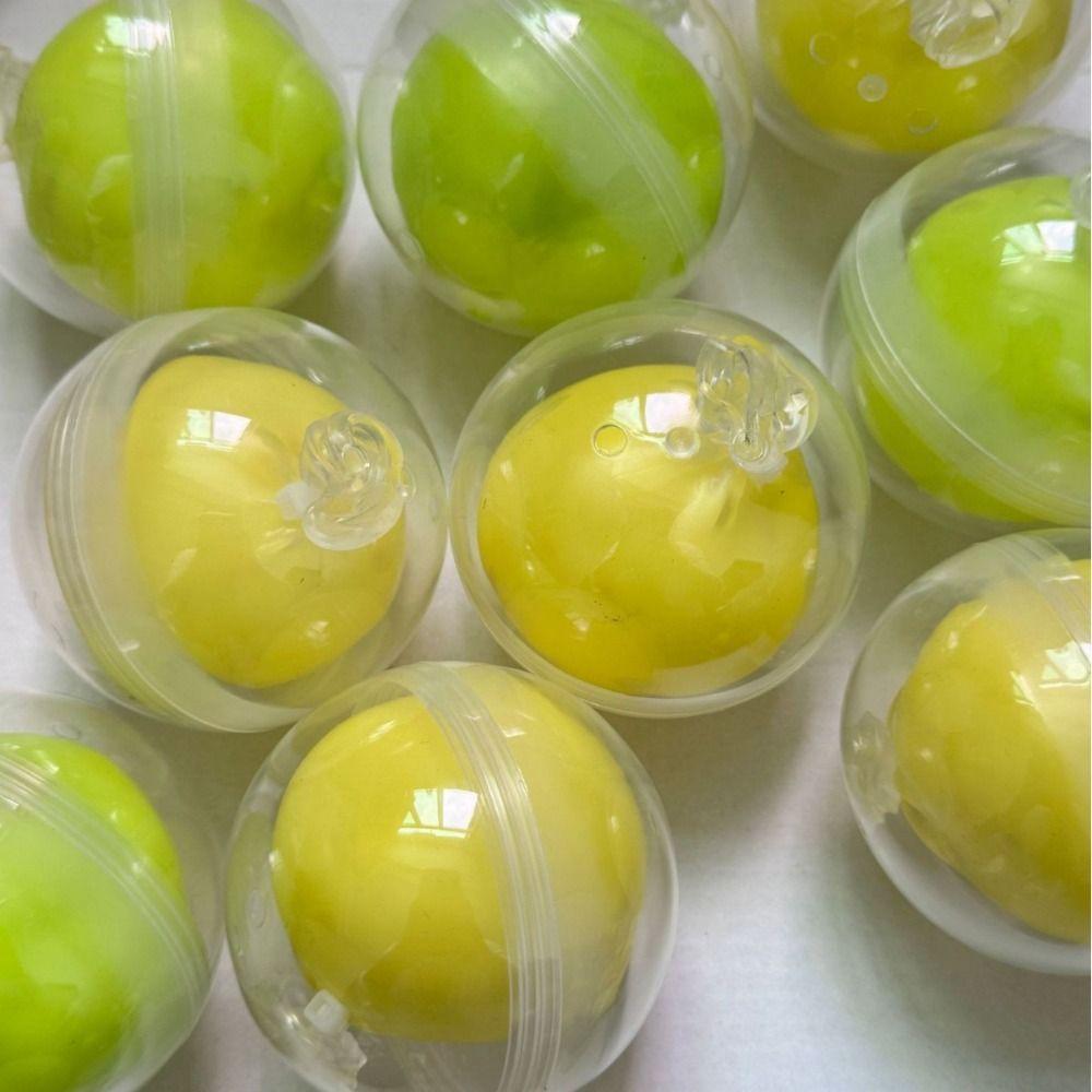 Sensory Fidget Wax Coating Squishy Round Crispy Squeeze Toy Boys Girls Crunch Squishy Desktop Gift